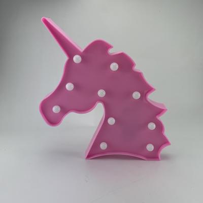 China Commercial Decor Pink Unicorn Night Light Light Up Use Decorative Lamp Unicorn Kids Bedroom Night Lights Unicorn Party Supplies Girls Room for sale