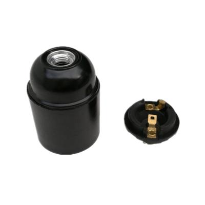 China Screw (YK743L) Hiqh Quality Bakelite E27 Lamp Holder With Aluminum Screw for sale