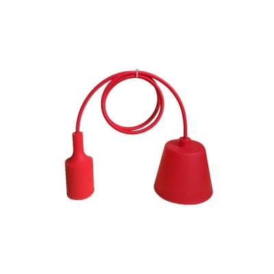 China Plastic Screw (YK731) Color E27 Lamp Holder With Cable And Lampshade for sale