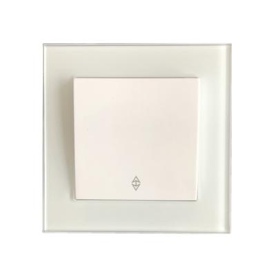 China (YK2002-G) Strip 2 Way European Style 1 Frame Glass Wall Switches YK2002-G for sale