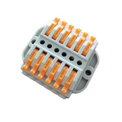 China 6 Wire Way Connecting Two Line Cable Connector PCT-223-6 for sale