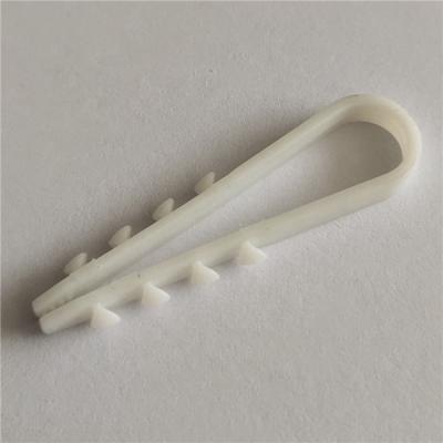 China YK-CC08-W 5-10mm Wall Plastic White Plastic Cable Ties for sale