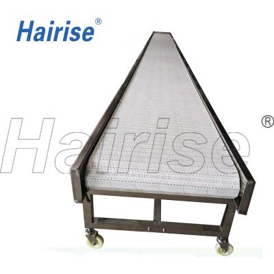 China Hairise Oil Resistant Bread Machine Prices Modular Conveyor Belt System for sale