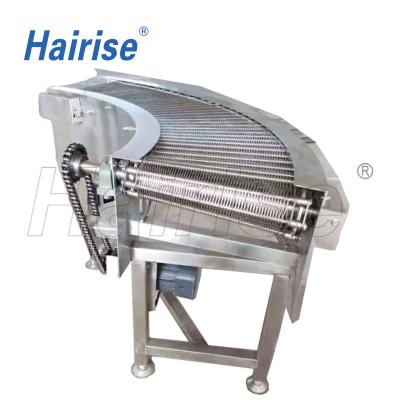 China Hairise 20% Oil Saving Heavy Duty Stainless Steel Slat Woven Mesh Woven Conveyor Belt for sale