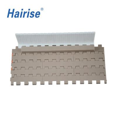 China High Performance Hairise Conveyor Modular Plastic Flight Belt Modular Lacing for sale