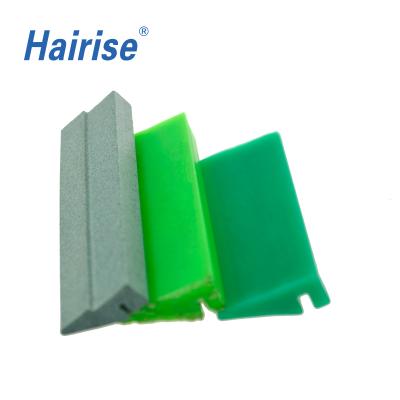 China Corrosion Prevention Hairise 624 Conveyor Parts Plastic Green Linear Guide Rail Long for sale