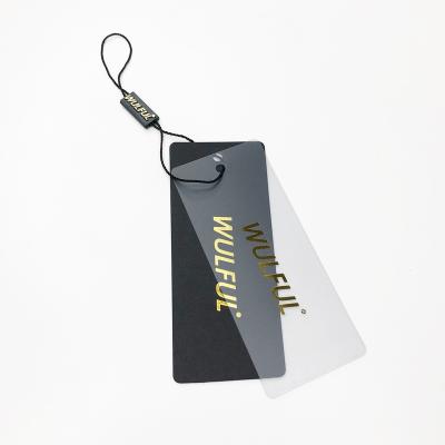 China Other Gold Stamping Tag And Transparent PVC Tag Specialty Paper Hang Tag for sale