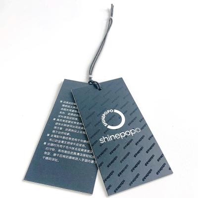 China Viable Custom Haosen Hang Tag String Tag For Paper Apparel Clothing Tag for sale