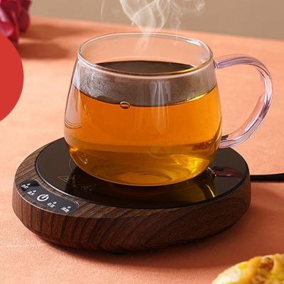 China Viable Adjustable Temperature Electric Food Coffee Milk Cup Coaster Smart Heater Microcrystal Panel Heater for sale