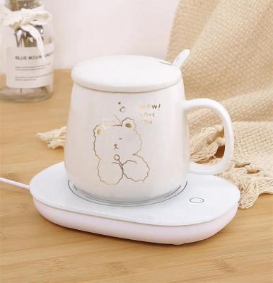 China USB Gravity Coffee Electric Smart Tea Cup Cup Heater Protection Warmer Heater Warmer Milk Warmer Viable for sale