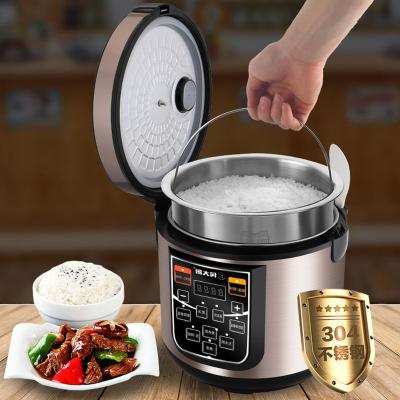 China Sugar Function OEM 5L Double Pots Multifunctional Electric Rice Cooker Guangdong Smart Home Electric Rice Cooker Good Workmanship for sale