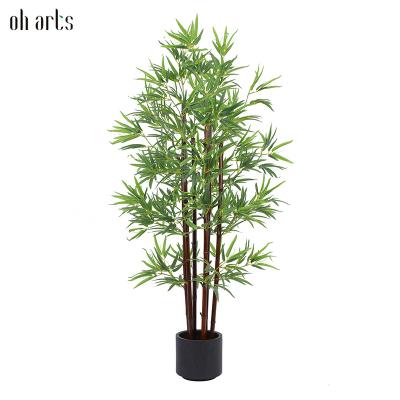 China Garden Decorative Good Quality 157cm Nearly Natural Artificial Bamboo Tree High Mini For Home Decor for sale