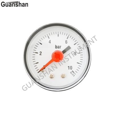 China 50mm HVAC Pressure Gauge , GS-P-01 Indicator Red Pressure Gauge for sale