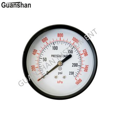 China 3 inch pressure gauge, high cost effective gauges, back connection gauges, black steel 75mm PG-G-03 for sale