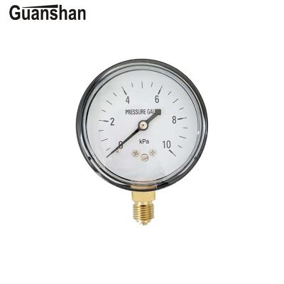 China YE60-1 Steel Mechanical Pressure And Vacuum Gauge 1~60Kpa Capsule Pressure Gauge for sale