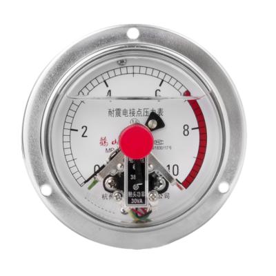 China 100 Switch Contacts Liquid Filled Pressure Gauge With Clamp , Oil Filled Switch Contact Pressure Gauge PG-EC-05 for sale