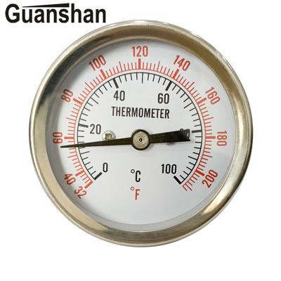 China industrial bimetal thermometer with adjustable angle bimetal thermometer 63mm; 3