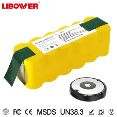 China Ni-MH 14.4v 3000mah replacement robot vacuum cleaner roomba battery for irbot roomba 562/570/580/610 48*130*178mm for sale