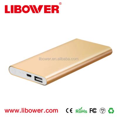 China Portable hot sale and new 5000mAh polymer power bank with lithium polymer battery power bank for power bank for sale