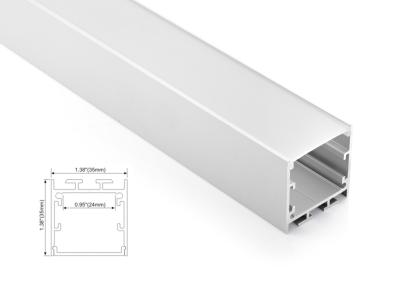 China 35mm Surface-mounted lights LED Linear lighting Aluminum Profile Diffused Cover for sale