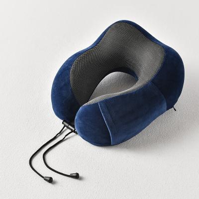 China Anti-Static Neck Massager Memory Foam Comfortable Travel Neck Pillow For Airplane Travel And Neck Massage for sale