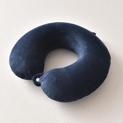 China Amazon Hot Selling Anti-static Enough Stock Multicolor Set Memory Foan Travel Neck Pillow For Car Airplane Travel for sale