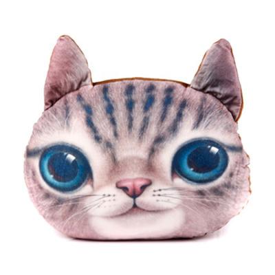 China Anti-Apnea Fashion Cartoon 3D Creative Simulation Cat Shaped Head Cushion Pillow for sale