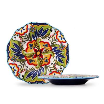 China Creative and Exquisite Hand Painted Ceramic Tableware Sustainable Bohemian Set for sale