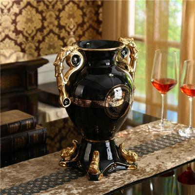 China Eco-friendly Ceramic Vase Table Sale Drop Vase Flower Vase Porch Living Room Office Decoration for sale