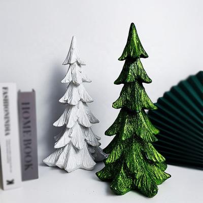 China Europe Resin Christmas Tree Window Decoration Christmas Glitter Gift for sale