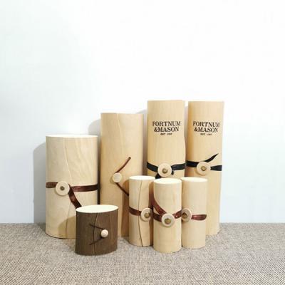 China Factory Handmade Customize Cork Bark Wooden Boxes For Biodegradable Cosmetic Containers for sale