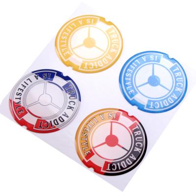 China Anti-Counterfeit Strong Adhesive Silica Gel Custom Sticker Clear Epoxy Dome 3d Stickers for sale