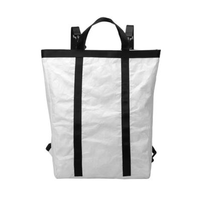 China Eco-friendly Recyclable Paper College Bag Dupont Tyvek Backpack Bag Daily Travel Backpack for sale