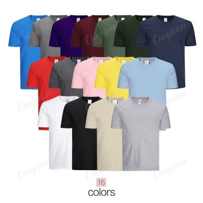 China Anti-Wrinkle Promotion Gift 60/40 Fitted 60 Cotton 40 Polyester Blank T-shirt, Round Neck 60% Cotton 40% Polyester Custom Printing T-Shirt for sale