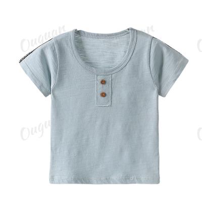 China New Kids Anti-Shrink T-shirt For Boys T Shirt For Girls Tops Cotton Kids T Shirt Clothes Summer Girls for sale