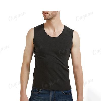 China Sleeveless Thin Casual Seamless Tank Tops Thick Heating Knit Vest Fiber Tank Tops Men Breathable Warm Fitness Clothing Male for sale