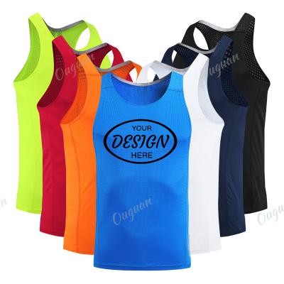 China Wholesaler Wholesaler Fitness Affordable Men's Embroidery Summer Thin Vest Custom Printing Breathable Sports Multicolor Optional for sale