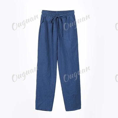 China Breathable Ankle Length Pants Women Spring Blue Pants Trousers Black Leisure Summer Slim Pencil Pants Fashion Clothes for sale