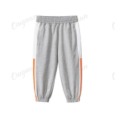 China Breathable Custom Printed Pure Cotton Boys Sport Pants Solid Girls Casual Sports Jogging Running Infant Kids Pants for sale