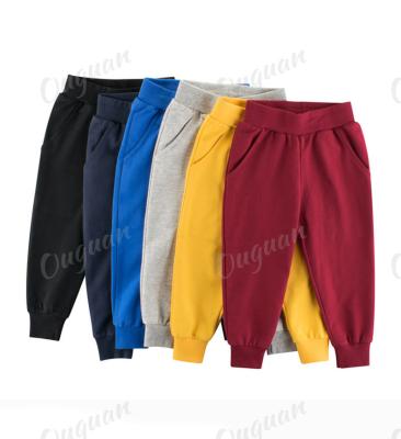 China Breathable Kids Fashion High Waist Casual Soft Boys And Girls Sports Cotton Pants for sale