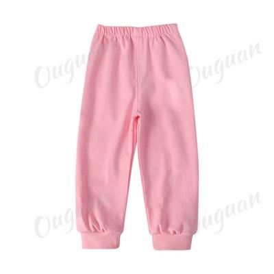 China Kid Summer Breathable Pants For Boy Casual Cotton Solid Color Loose Length Girl Soft Comfortable Trousers for sale