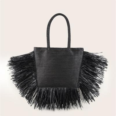 China Fashion Summer Straw Raffia Bags Beach Wholesale Ladies Woven Shoulder Bag for sale