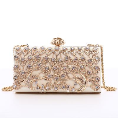 China Diamond Clutch Bag Wholesale Fashion Small Square Waterproof Evening Clutches Luxury Chain Handbags for sale