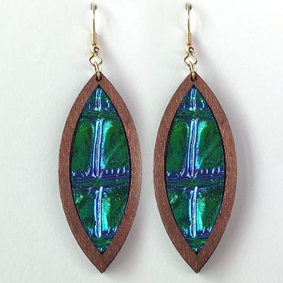 China Wholesale Casual/Sporty Unique Geometric Wood Leather Bohemian PU Earrings, African Earrings for sale