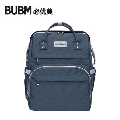 China With USB BUBM Customized Baby Diaper Bag With Changing Station for sale