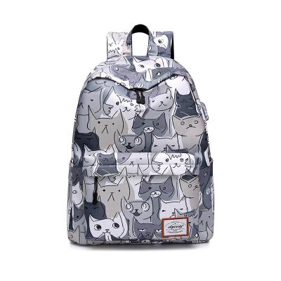 China New BUBM style fashion floral print school backpack waterproof porcelain china teenage girl school bag for sale