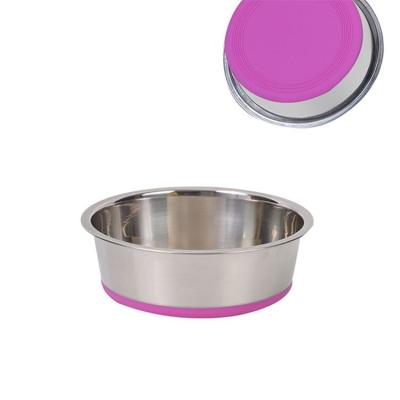 China 201 Stainless Steel Pet Products 2022 Innovative New Product Stainless Steel Driver Training Pet Bowl for sale