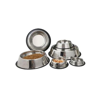 China 304 stainless steel new design 2022 innovative pet product travel shimmer stainless steel pet bowls for sale