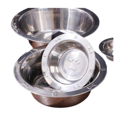 China 201 Customized Stainless Steel Manufacturer Wholesale Pet Products 2022 Pet Bowl For Cats And Dogs for sale