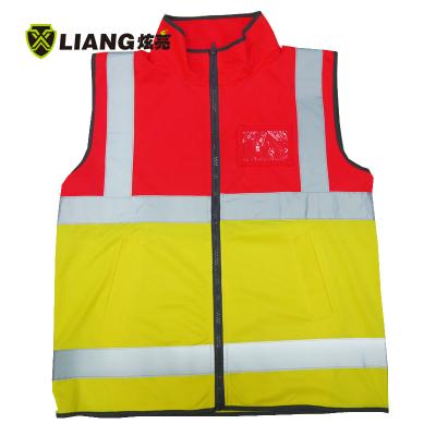 China New Polyester Hi-Strength Pockets Vest Stand-Up Collar 2